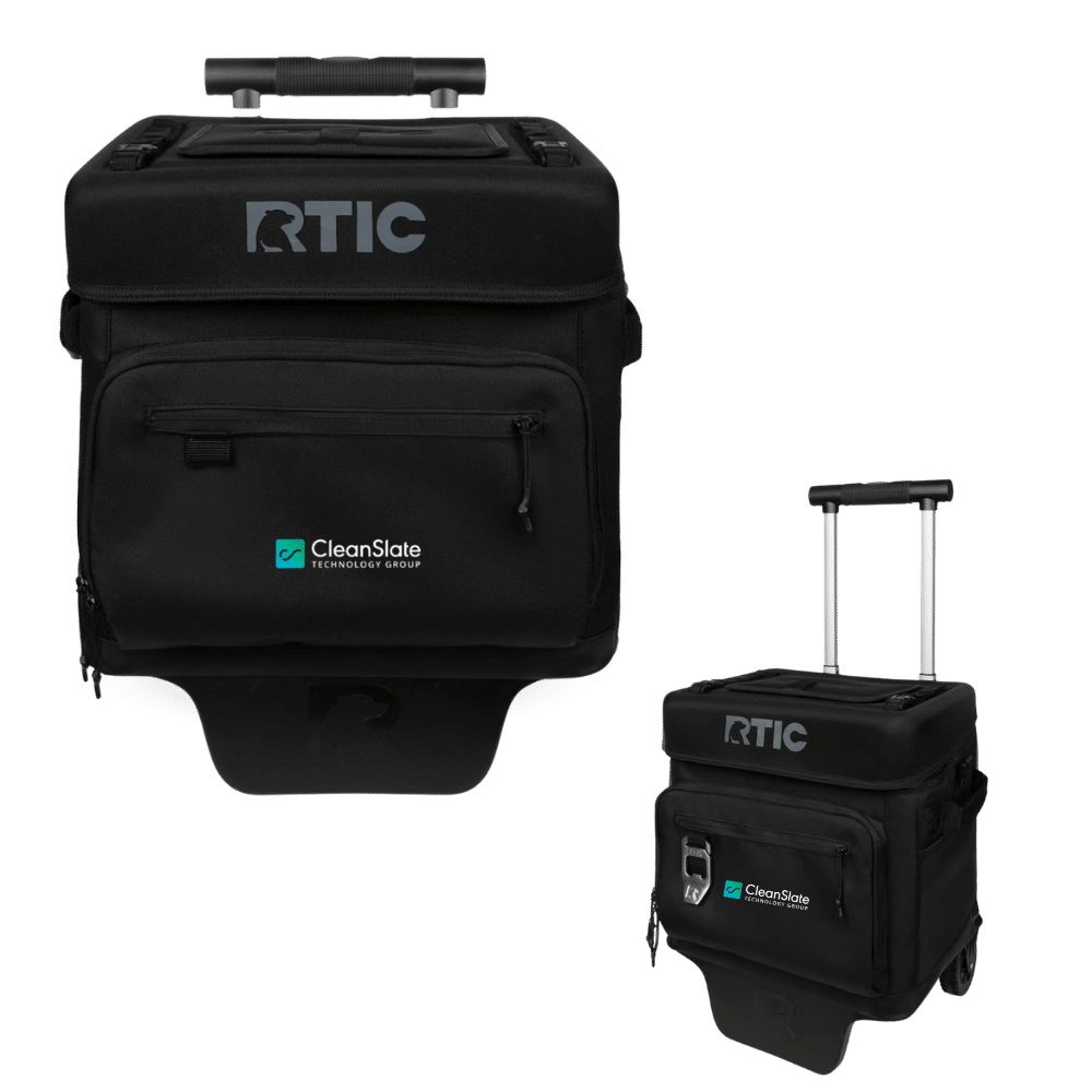 CleanSlate-branded RTIC Everyday Wheeled Cooler