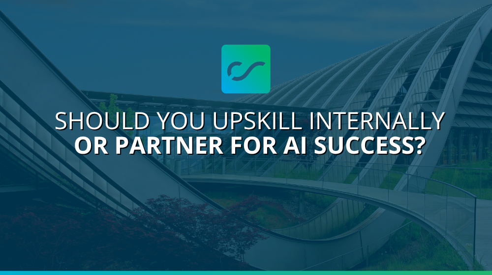 upskill internally or partner for AI